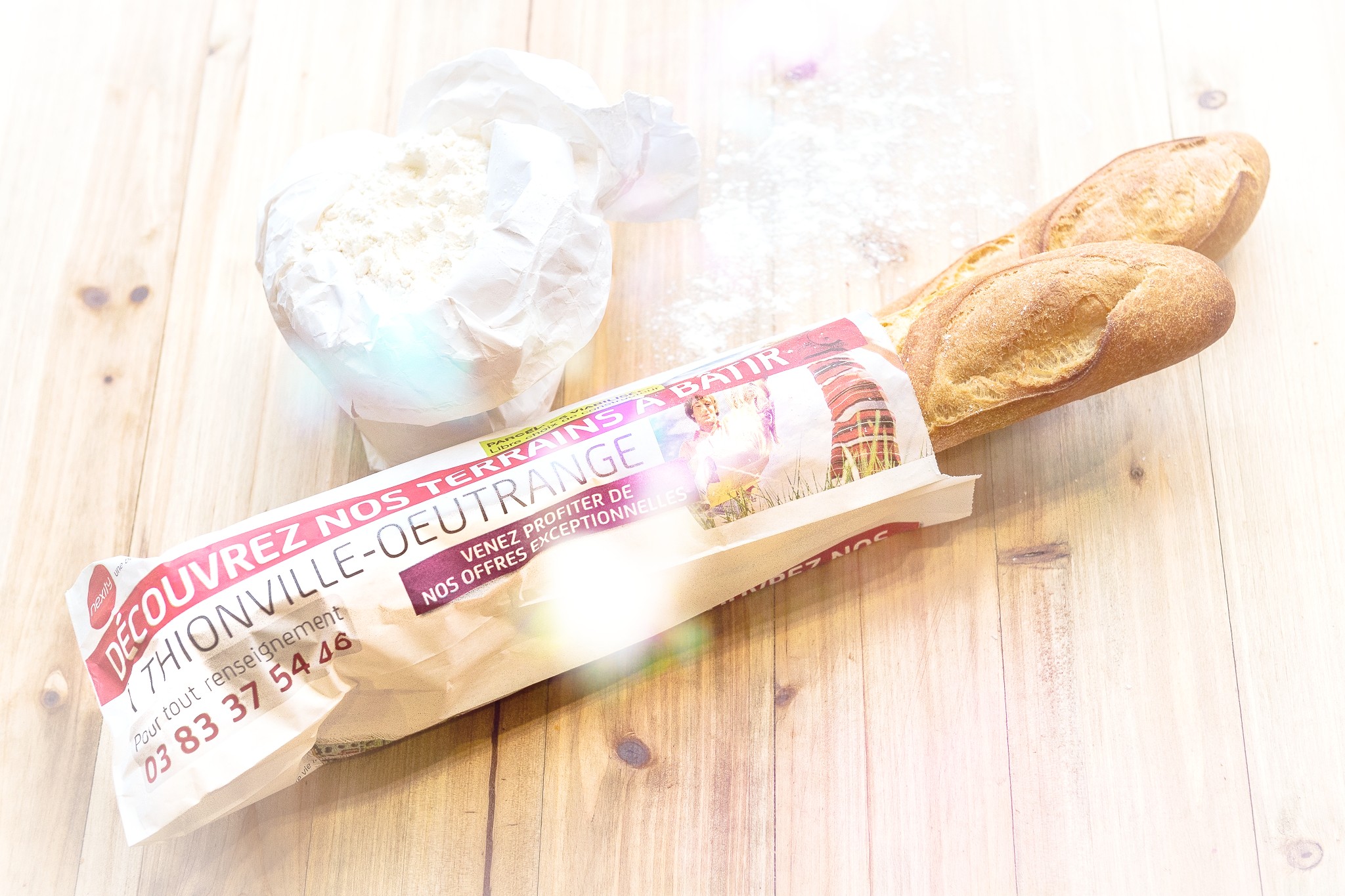 Sachet publicitaire sur baguette